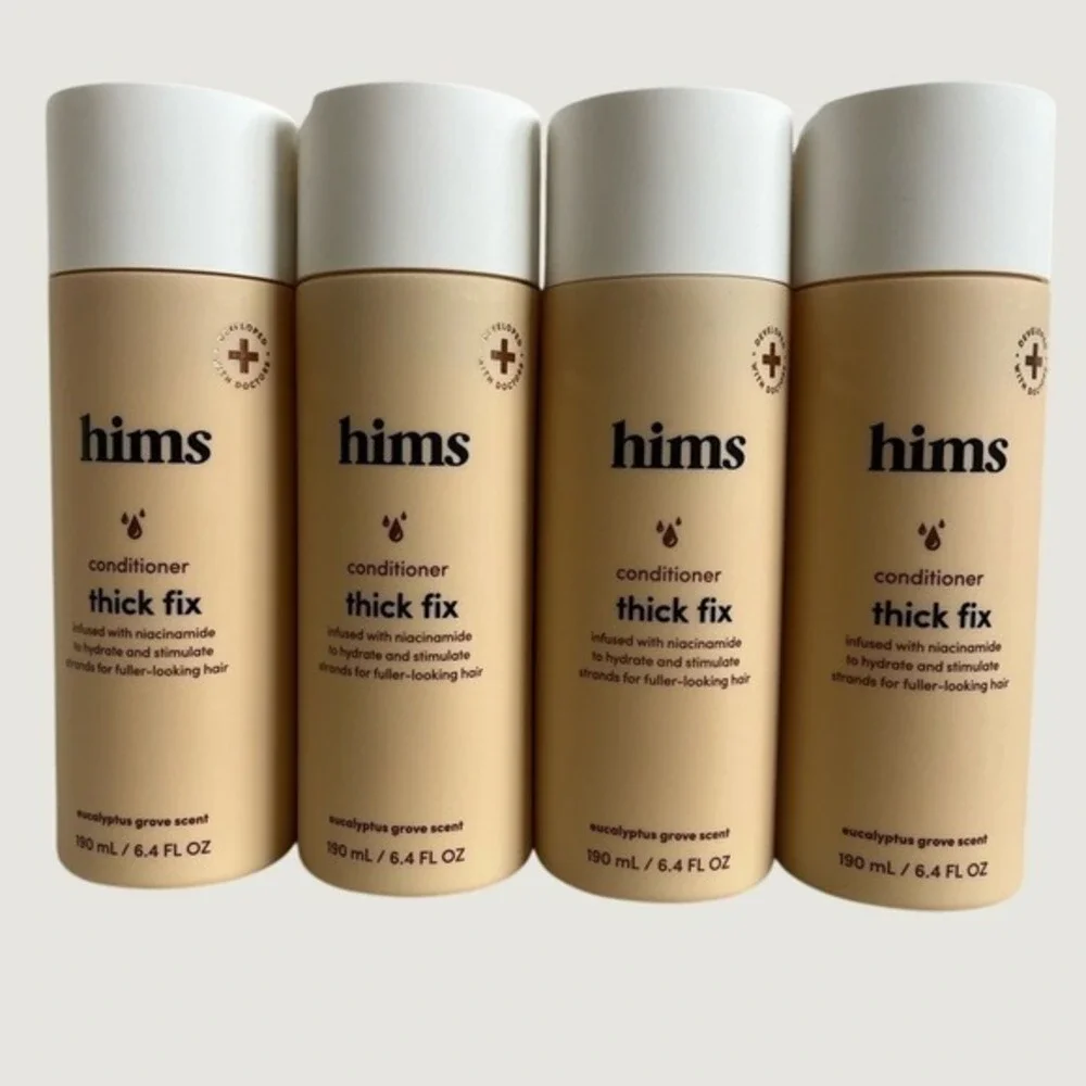 Hims Thick Fix Conditioners Eucalyptus Grove Scent Lot of 4 Bottles Sealed New